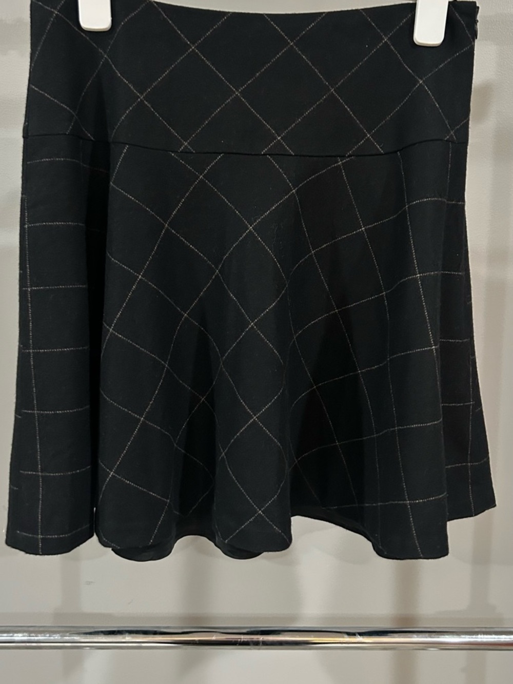 Polo by Ralph Lauren Black Grid Skater Skirt